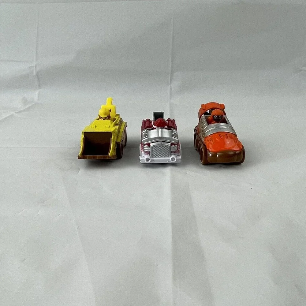 5x Paw Patrol Diecast Race Cars Vehicles Snow & Mud‎ Skye Marshal Zuma Rocky